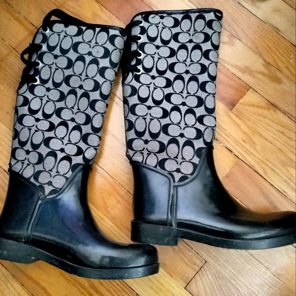 Coach rain boots